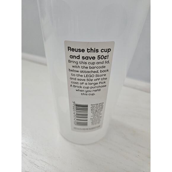 Vintage Lego Store Large Pick-a-Brick Cup Storage Container w Lid, Set Of 3 - Picture 3 of 6